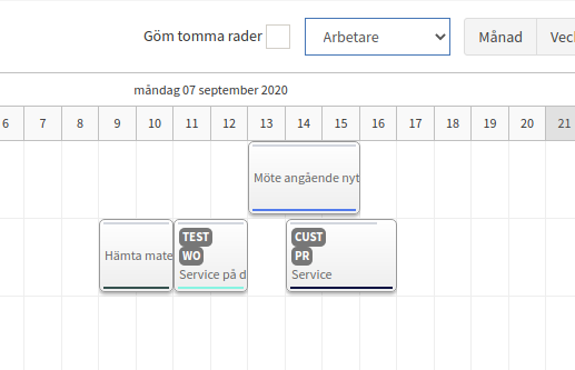 Webbapplikation för produktionsplanering och logistik